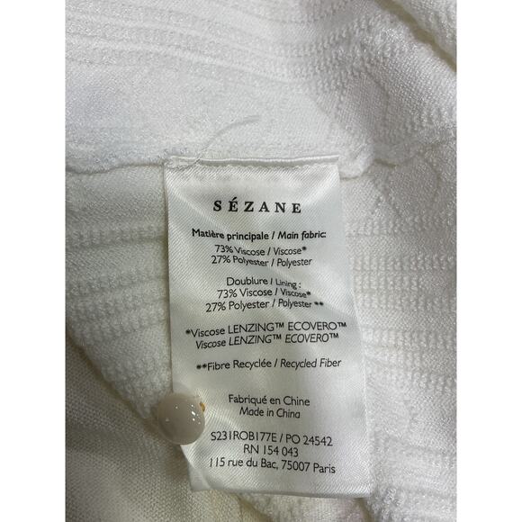 Sezane 'Jennah' White Viscose Dress Size XS - Picture 5 of 5